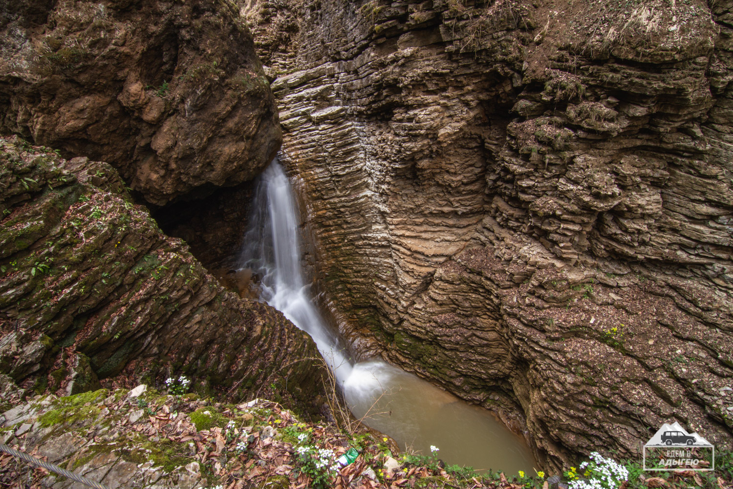 Водопад "Сердце Руфабго", водопады Руфабго, Адыгея. Фото edemvadygeu.ru